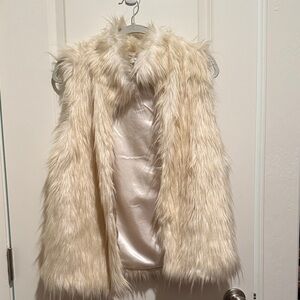 Marc Jacobs Cream Faux Fur Vest